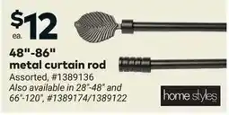 Giant Tiger metal curtain rod offer