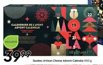 Sobeys Quebec Artisan Cheese Advent Calendar offer