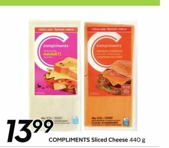 Sobeys Compliments Sliced Cheese offer