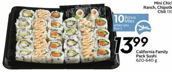 Sobeys California Family Pack Sushi offer