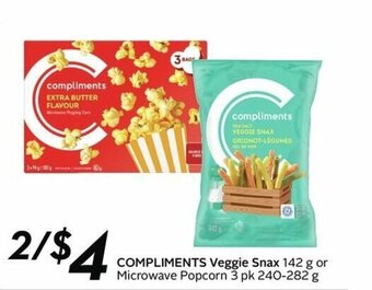 Sobeys Compliments Veggie Snax offer