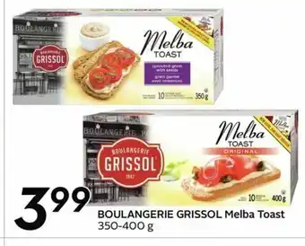Sobeys Boulangerie Grissol Melba Toast offer