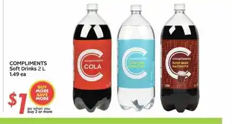 Sobeys Compliment Soft Drinks 2 L offer