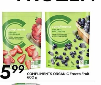 Sobeys Compliments Organic Frozen Fruit offer