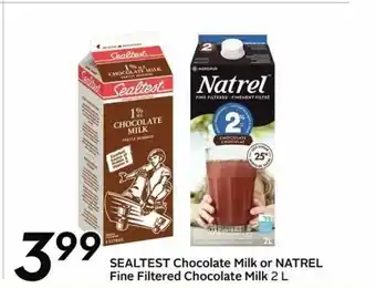 Sobeys Sealtest Chocolate Milk or Natrel Fine Filtered Chocolate Milk offer