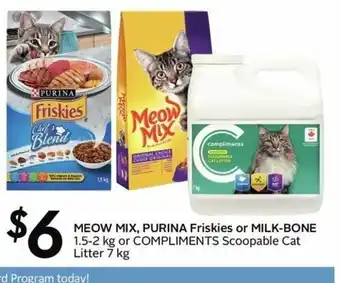 Sobeys Meow Mix, Purina Friskies or Milk-Bone offer