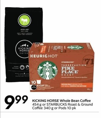 Sobeys Kicking Horse Whole Bean Coffee offer