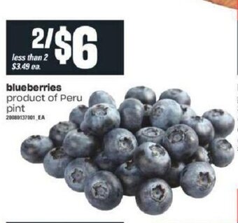 Valu-mart Blueberries offer