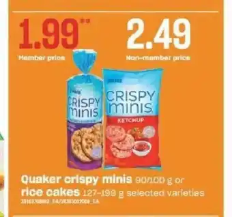 Valu-mart Quaker Crispy Minis offer