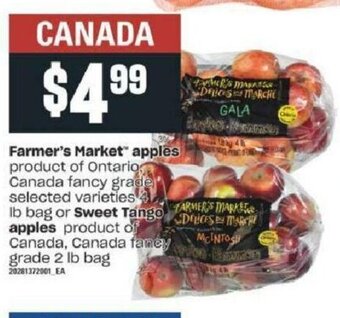 Valu-mart Farmer's Market" Apples offer