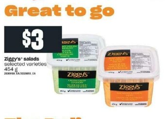 Valu-mart Ziggy's Salads offer