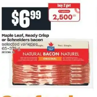 Valu-mart Maple Leaf, Ready Crisp or Schneiders Bacon offer