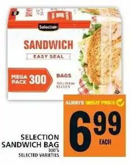 Food Basics Selection sandwich bag offer