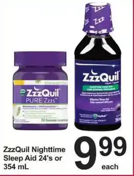 Pharmasave ZzzQuil Nighttime Sleep Aid offer
