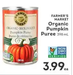 IGA Farmer's market Organic Pumpkin Puree offer