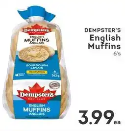IGA Dempster's english muffins offer