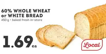 IGA 60% whole wheat or white bread offer