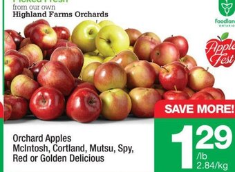 Highland Farms Orchard Apples offer