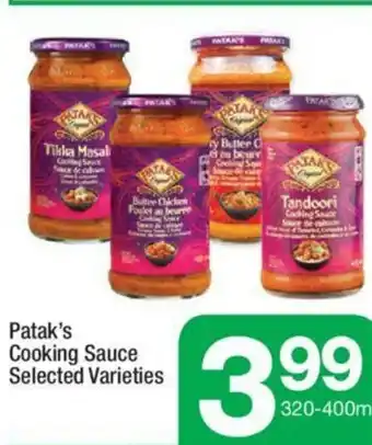 Highland Farms Patak's Cooking Sauce Selected Varieties offer