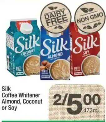 Highland Farms Silk Coffee Whitener Almond, Coconut or Soy offer