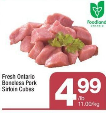 Highland Farms Fresh Ontario Boneless Pork Sirloin Cubes offer