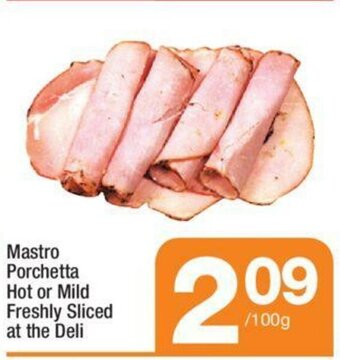 Highland Farms Mastro Porchetta Hot or Mild Freshly Sliced at the Deli offer