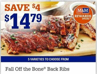M&M Meat Shops Fall Off the Bone Back Ribs offer