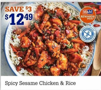 Spicy Sesame Chicken & Rice