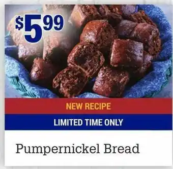 M&M Meat Shops Pumpernickel Bread offer