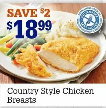 M&M Meat Shops Country Style Chicken Breast offer