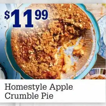 M&M Meat Shops Homestyle Apple Crumble Pie offer