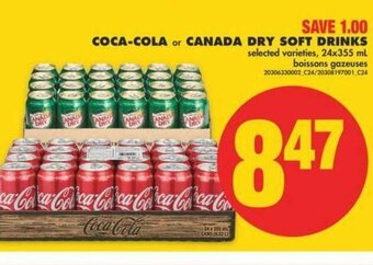 No Frills Coca-Cola Canada Dry Soft Drinks offer