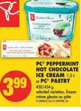 No Frills PC Peppermint Hot Chocolate Ice Cream offer
