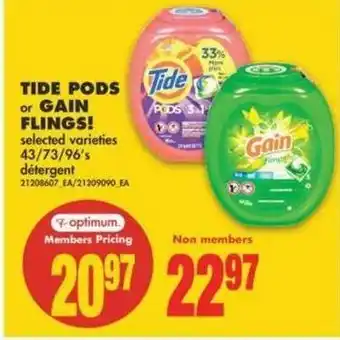 No Frills Tide Pods or Gain Flings offer
