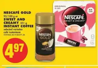 No Frills Nescafé Gold Sweet and Creamy offer