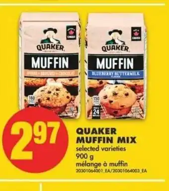 No Frills Quaker Muffin Mix offer