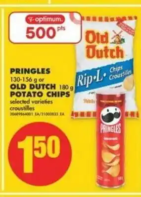 No Frills Pringles Old Dutch Potato Chips offer