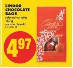No Frills Lindor Chocolate Bags offer