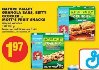 No Frills Nature Valley Granola Bars, Betty Crocker offer