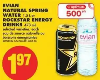 No Frills Evian Natural Spring Water offer