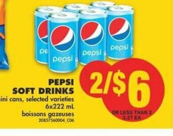 No Frills Pepsi Soft Drinks offer