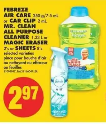 No Frills Febreze AIre Care offer
