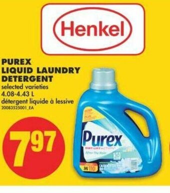 No Frills Purex Liquid Laundry Detergent offer