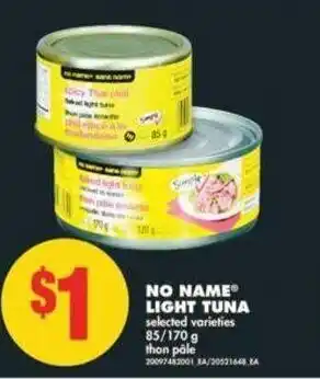 No Frills No Name Light Tuna offer