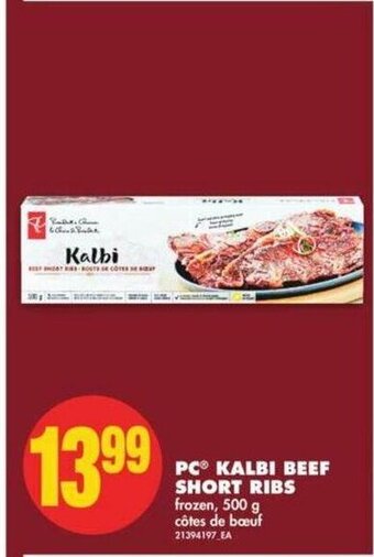 No Frills PC Kalbi Beef Short Ribs offer