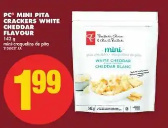 No Frills PC Mini Pita Crackers White Cheddar Flavour offer