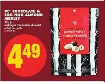 No Frills PC Chocolate & Egg Nog Almond Medley offer