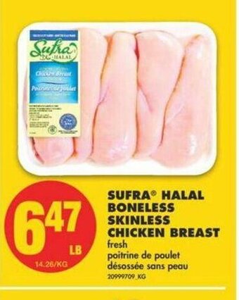 No Frills Sufra Halal Boneless Skinless Chicken Breast offer