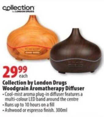 London Drugs Collection by London Drugs Woodgrain Aromatherapy Diffuser offer