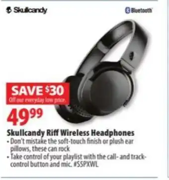 London Drugs Skullcandy Riff Wireless Headphones offer
